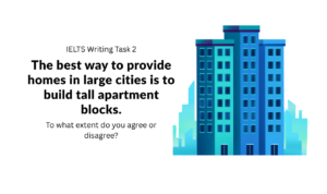 The best way to provide homes in large cities is to build tall apartment blocks.